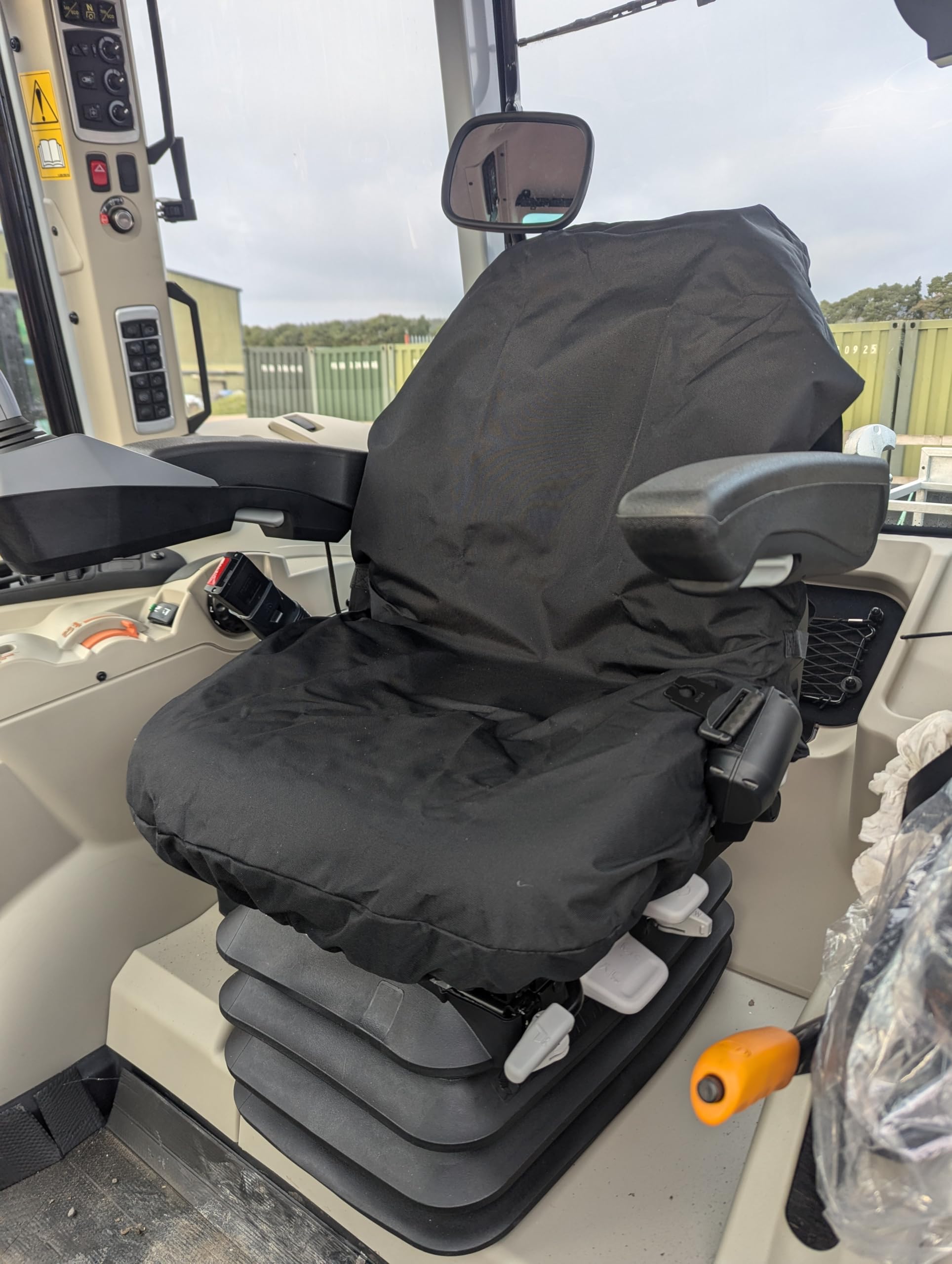 Housse de siège de tracteur | Pour tondeuse à gazon et chariot élévateur | Imperméable et robuste | Convient pour John Deere New Holland Massey Ferguson CASE Fendt JCB McCormick Claas | Protection de