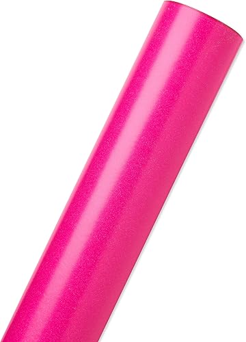 Miniatura 4 de American Greetings Rollo de papel de regalo reversible para cumpleaños, día del padre, graduación y todas las ocasiones, rosa y cheurón (1 rollo,