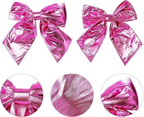 Miniatura 3 de allgala Arcos decorativos de tela metálica de Navidad para guirnalda de corona, árbol de Navidad, silla, boda, paquete de 2 unidades, 10 (7.9 x 9.8