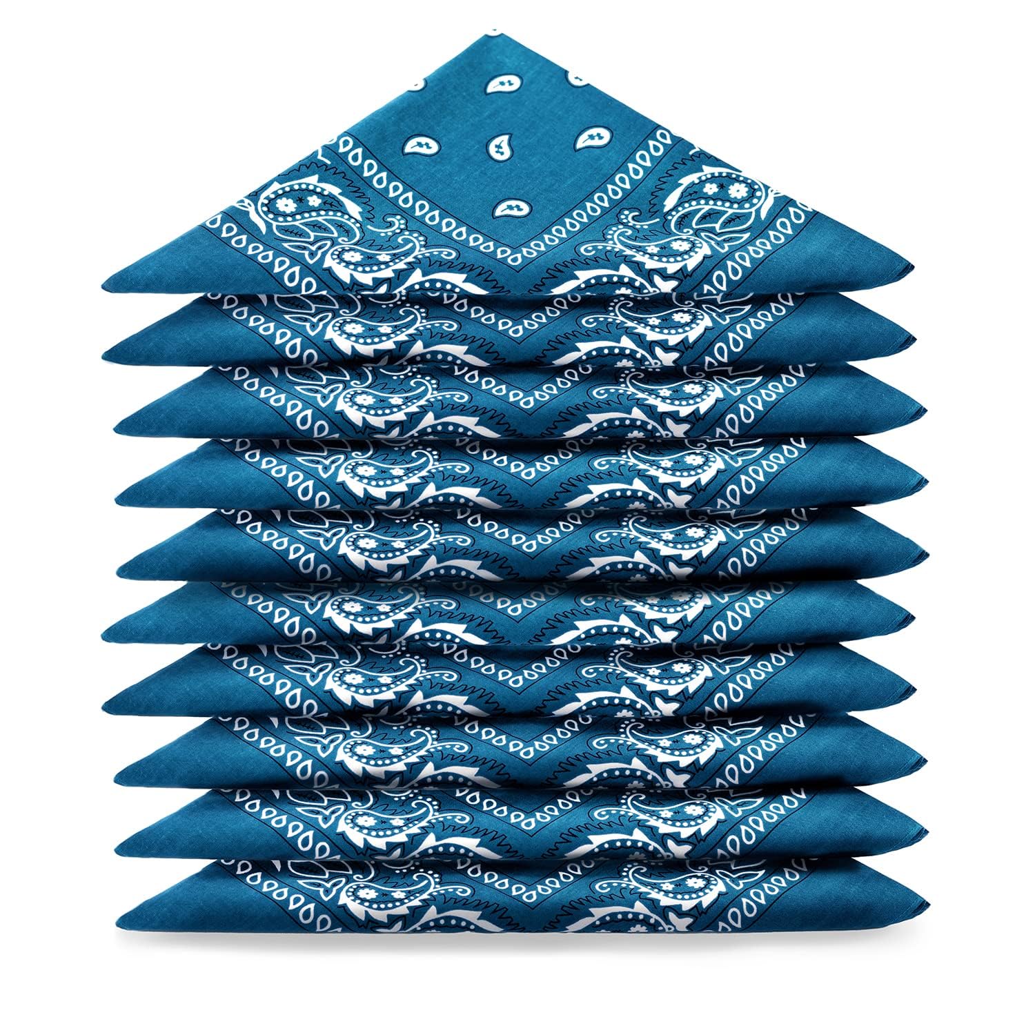 Karl Loven EL BANDANA - Lote de bandanas 100% Algodon de primera calidad Paisley Panuelo Cabeza Cuello Bufanda - Juego de 5/10/20 — view 20