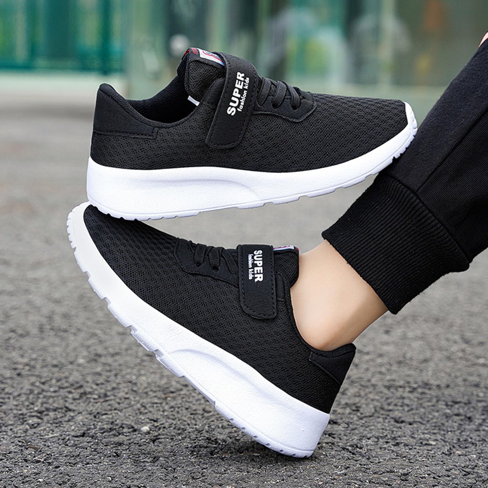 Generisch Chaussures de course légères et respirantes pour enfants, filles, garçons, chaussures de sport Adiletten pour femme