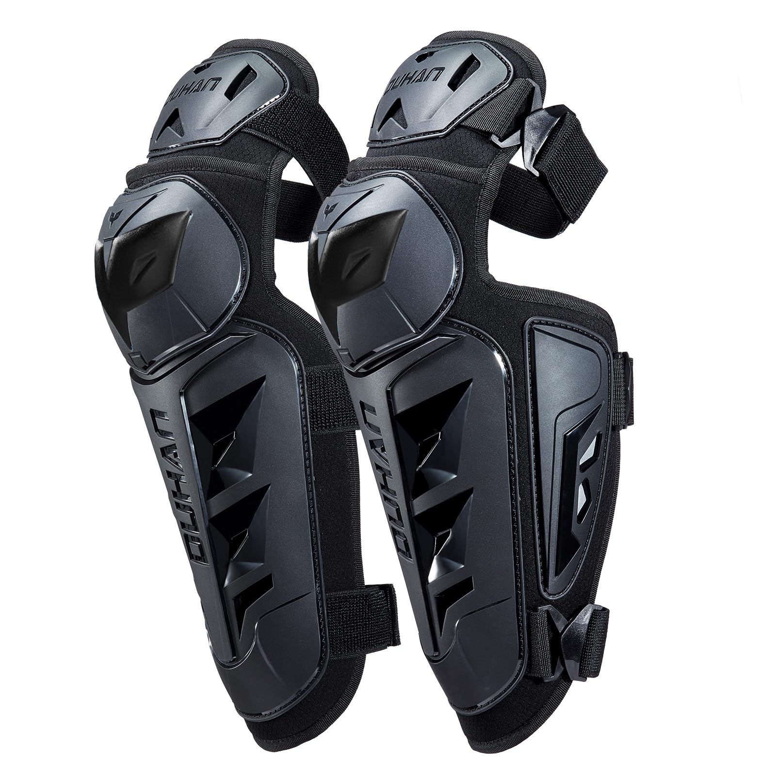 Motorcycle Shin Guards 4Pcs Elbow Guard and Knee Pads Adjustable Anti-Slip Motorcycle Protective Gear for Men and Women