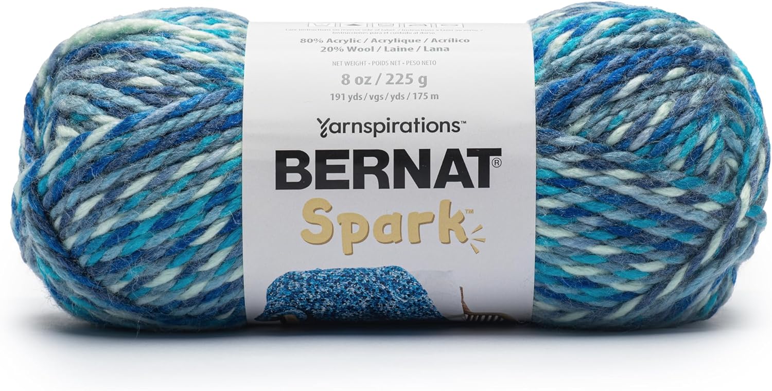 Bernat Spark - 3 Pack of 191 Yards/8 oz Passion Yarn 80% Acrylic 20% Wool Yarn