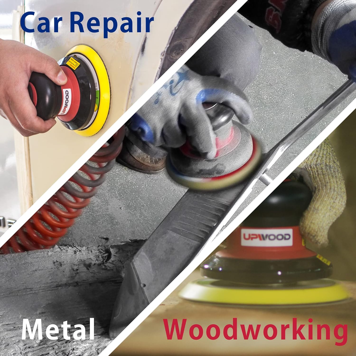 2 pcs 5" Hook and Loop Backing Pad for Air Sander Polisher, 5/16" Arbor with 24 Thread 1,3000RPM DA Sanding Pad - Image 3