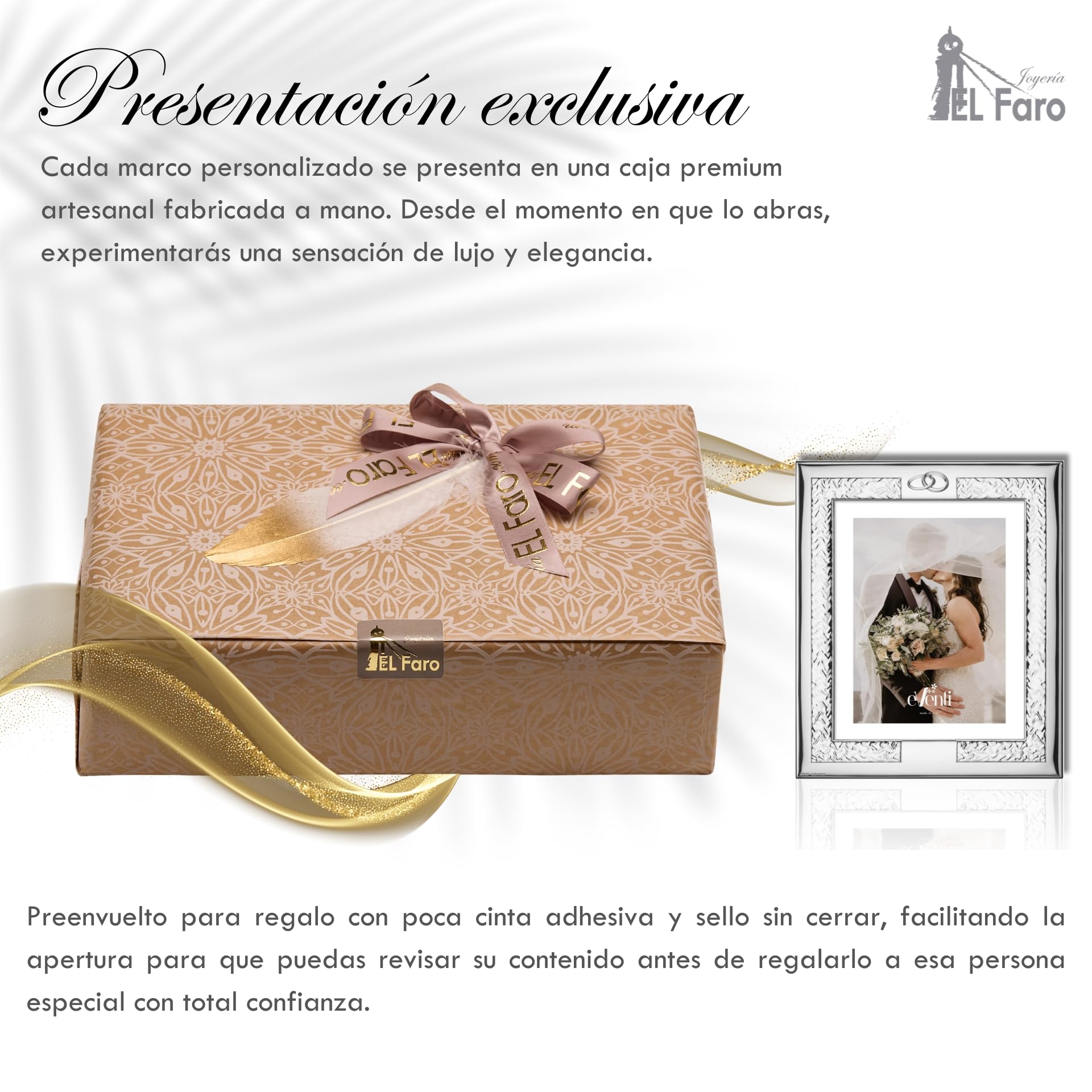 El Faro JOYERIA Marco Fotos Personalizado 20x25 Bodas Novios