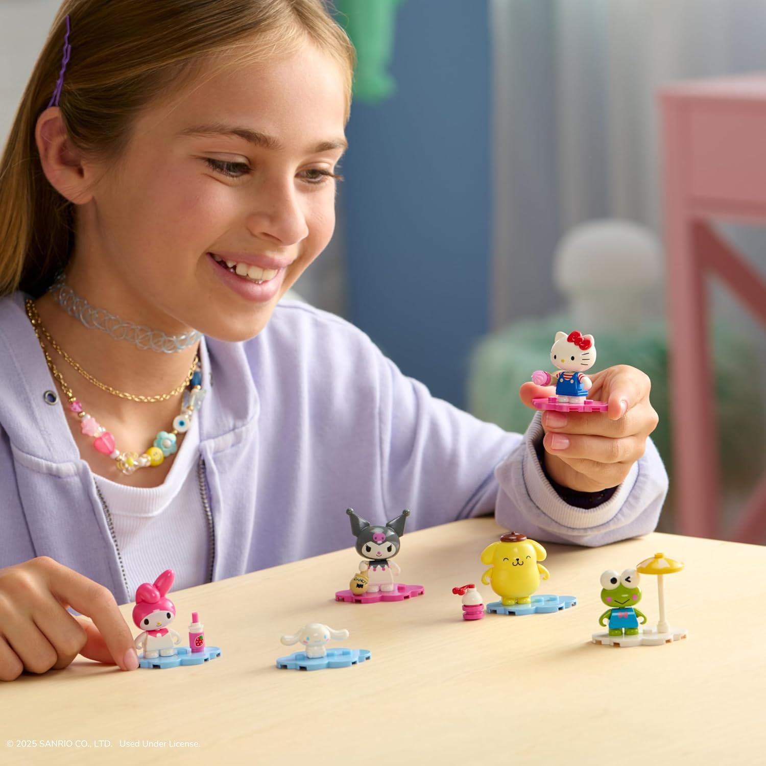 BLDR Hello Kitty and Friends Minifigures 6-Pack - Hello Kitty, Cinnamoroll, Pompompurin, My Melody, Keroppi, & Kuromi - Amazon Exclusive - Ages 8+, 0142