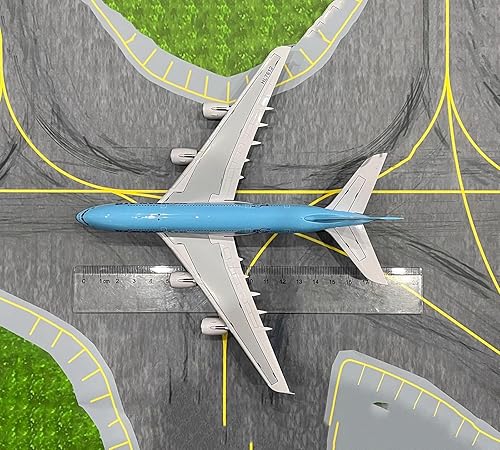 Miniatura 2 de Modelo de aleación de avión fundida a presión, modelo de avión de avión de avión coreano 1/400 Korean Air A380-800, juguetes y decoraciones para