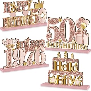 50th Birthday Vintage Centerpieces