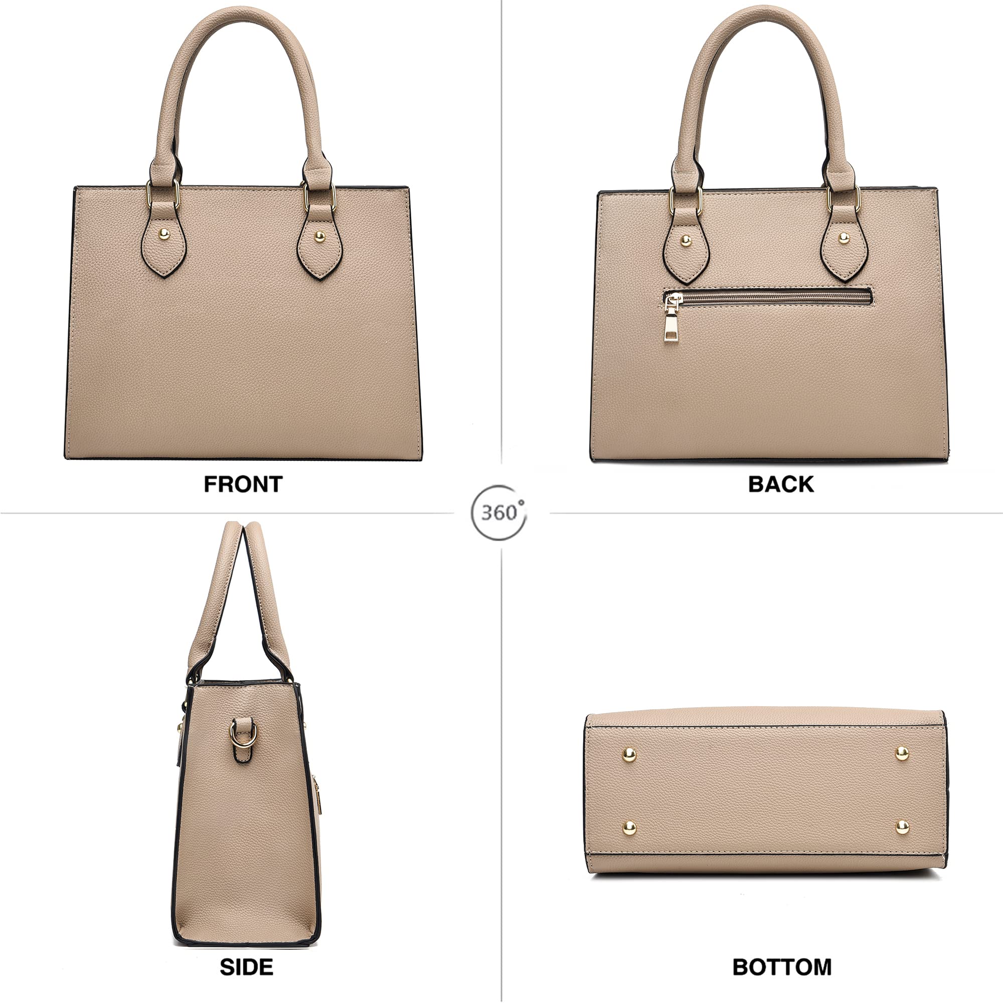 CHICAROUSAL Crossbody Purses and Handbags for Women PU Leather Tote Top Handle Satchel Shoulder Bags