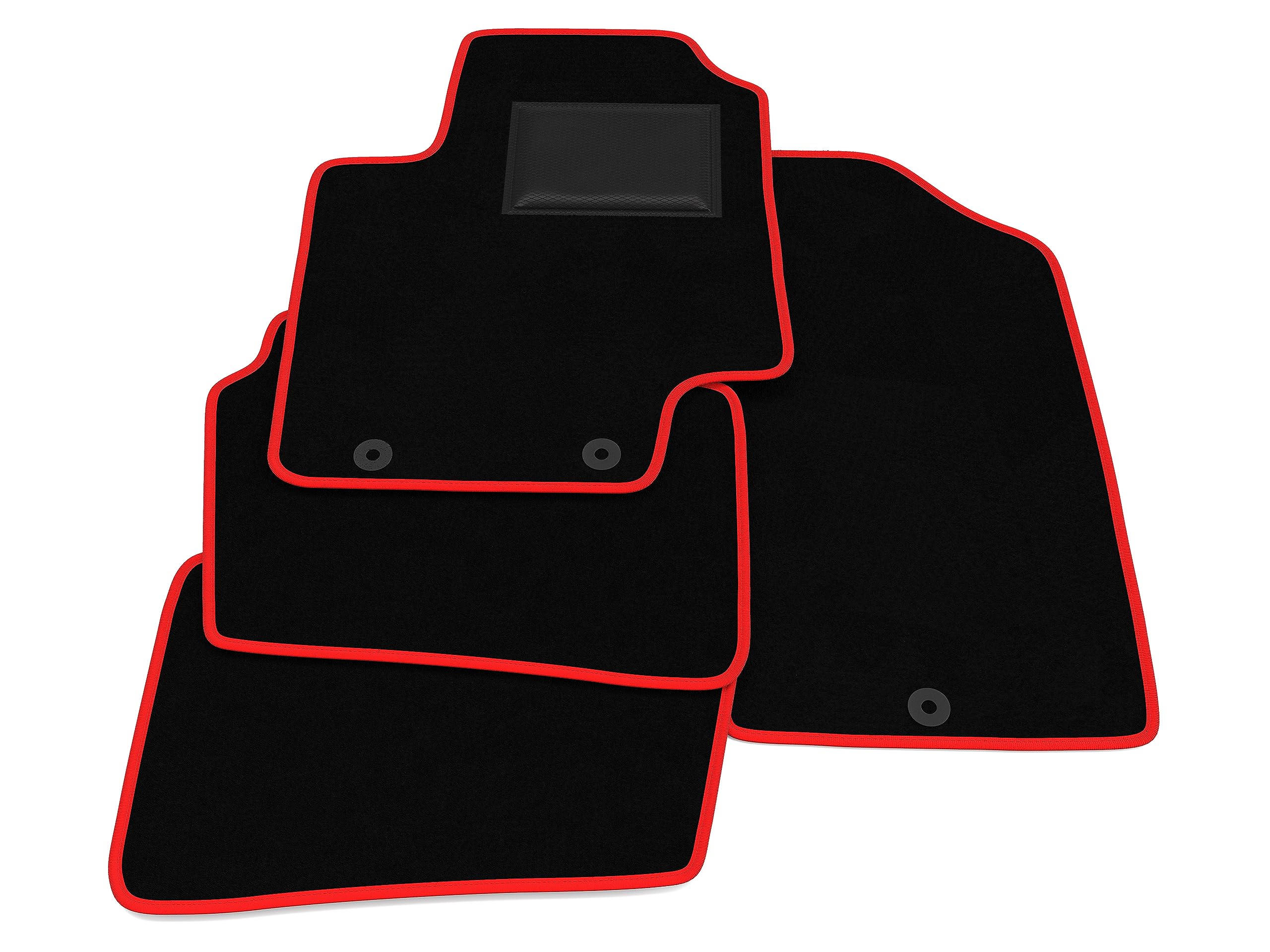 Tappetini compatibili con Hyundai i20-3-5 porte 2008-2012, bandiera Italia, kit tappetini auto personalizzati, set tappeti in moquette, tappeto auto