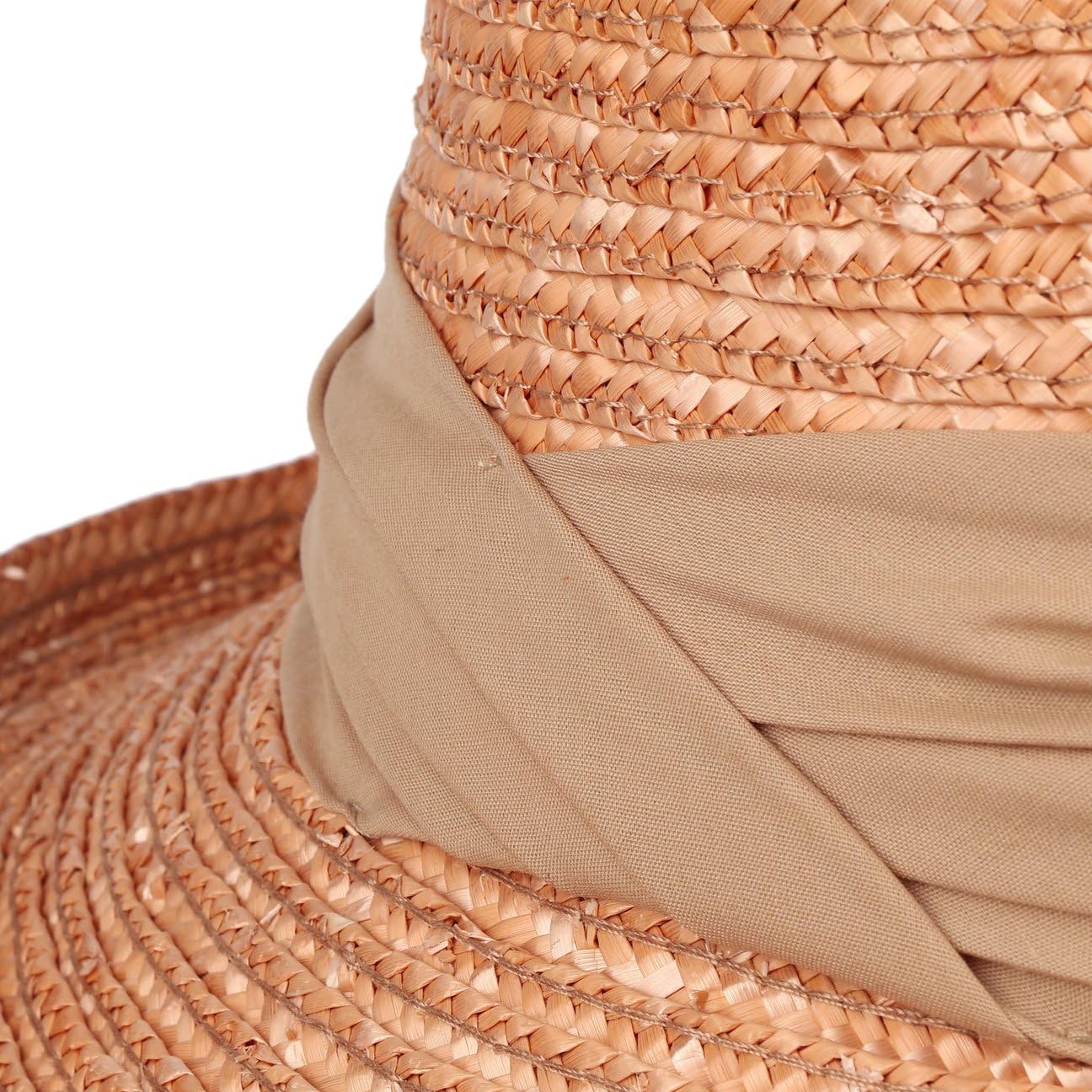 Seeberger Dilara Cappello in Paglia Donna - Berretto con Risvolto da Sole pistagna Primavera/Estate Estate