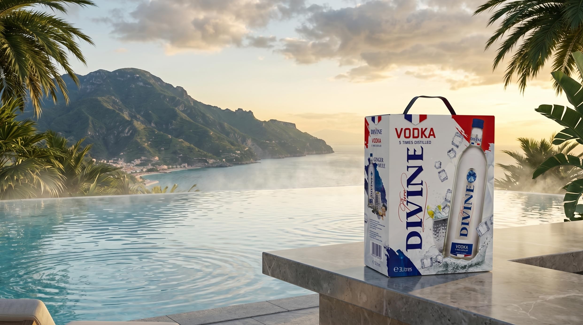 Pure Divine Französischer Vodka 37.5% Vol 3 Liter Bag in Box