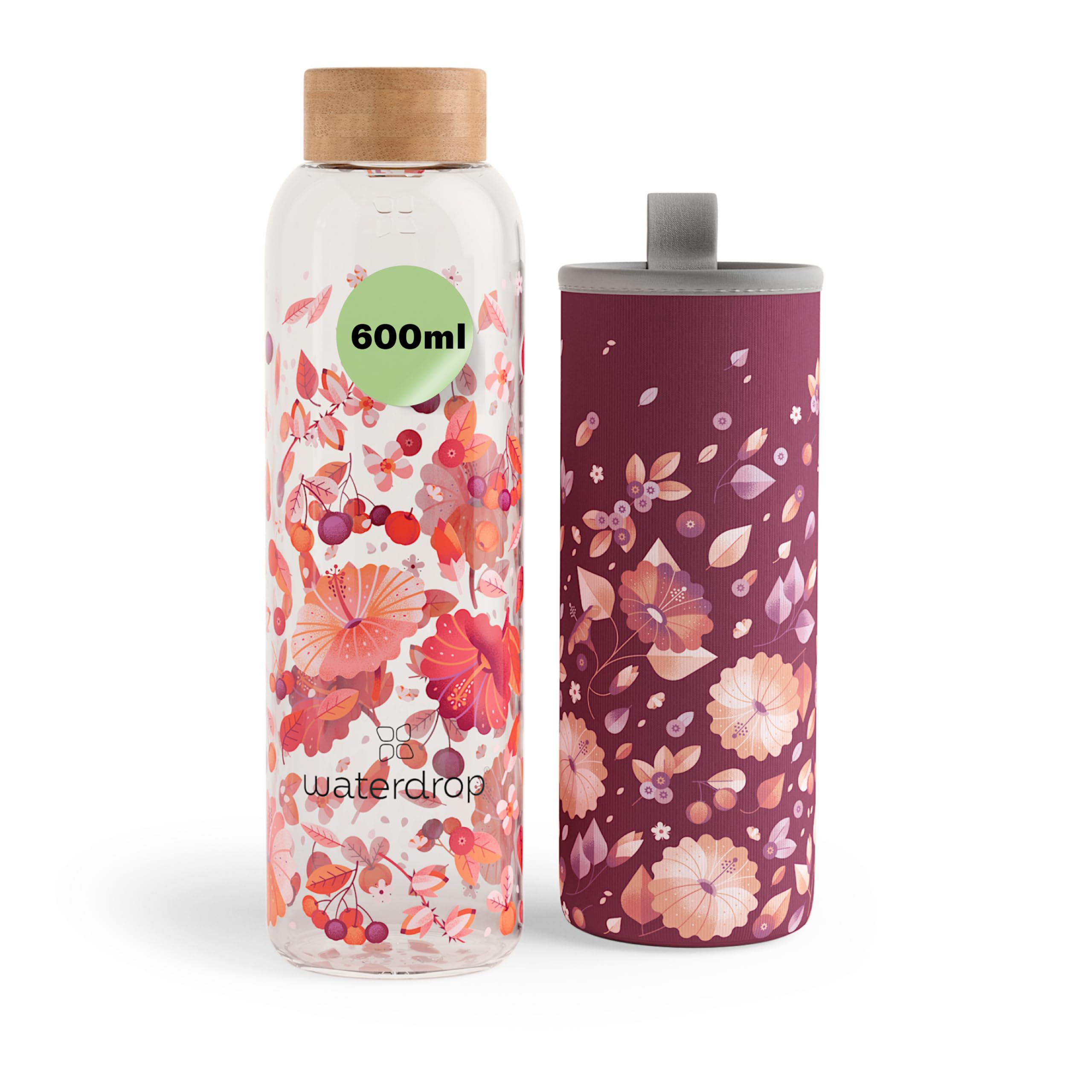 Waterdrop Glass Edition Glass Water Bottle Relax 1 Pc