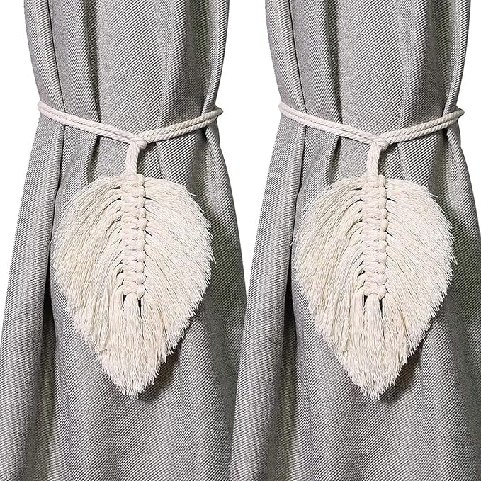 2Pack Curtain Tiebacks Handmade Holdbacks Farmhouse