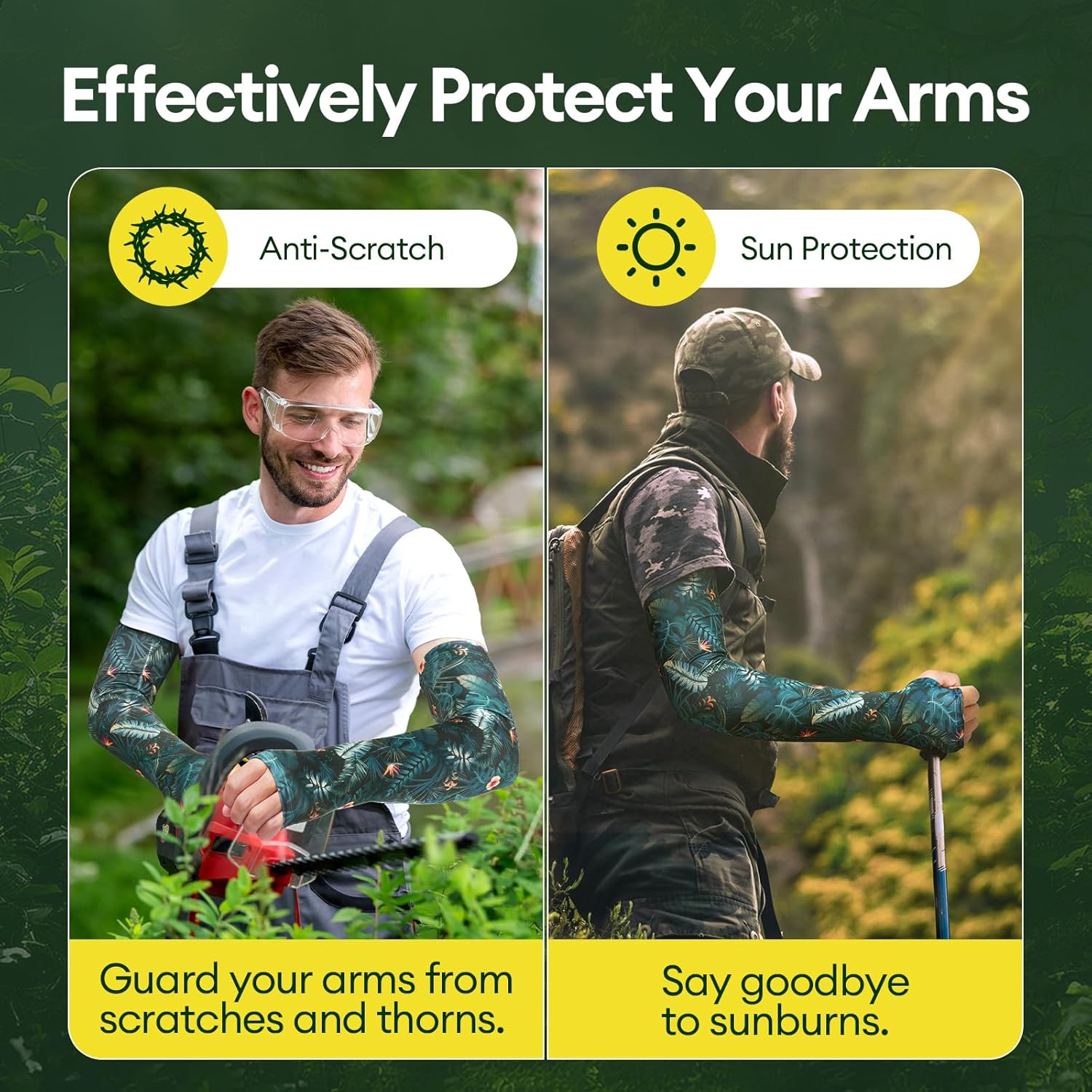 Gardening Sleeves Anti-Slip UV Protection Arm Sleeves Cooling Thorn Proof for Gardening Farming Outdoors - Image 4