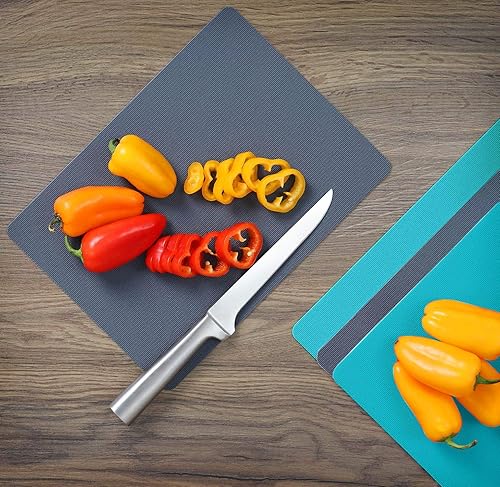 Miniatura 5 de Dexas Tabla de Cortar de Servicio Pesado Grippmat, Tablas de Cortar Flexibles para Cocina, Juego de 4, Tapete de Corte de Tabla de Plástico