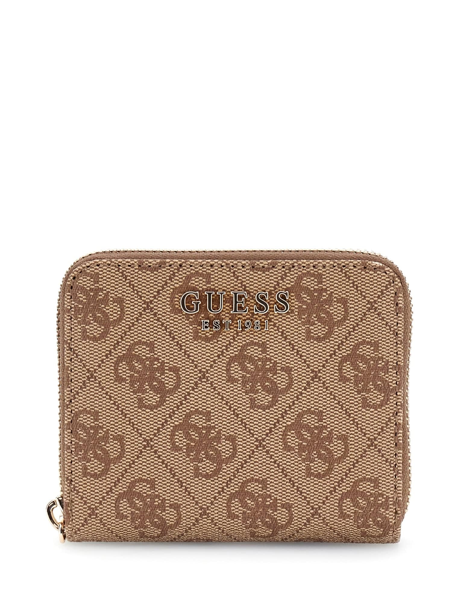 GUESS Mujer Cartera Zip Around Laurel II SLG Small Zip Around Beige