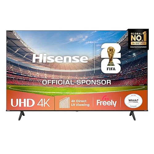 Hisense 65" 65A6QTUK 4K Ultra HD Smart TV AI TV - 4K UHD, Hi-View AI Engine, Precision Colour, AI Smooth Motion, Sports Mode with Freely, Disney +, YouTube, Netflix - 65 inches - A6 - 2025 - TV only