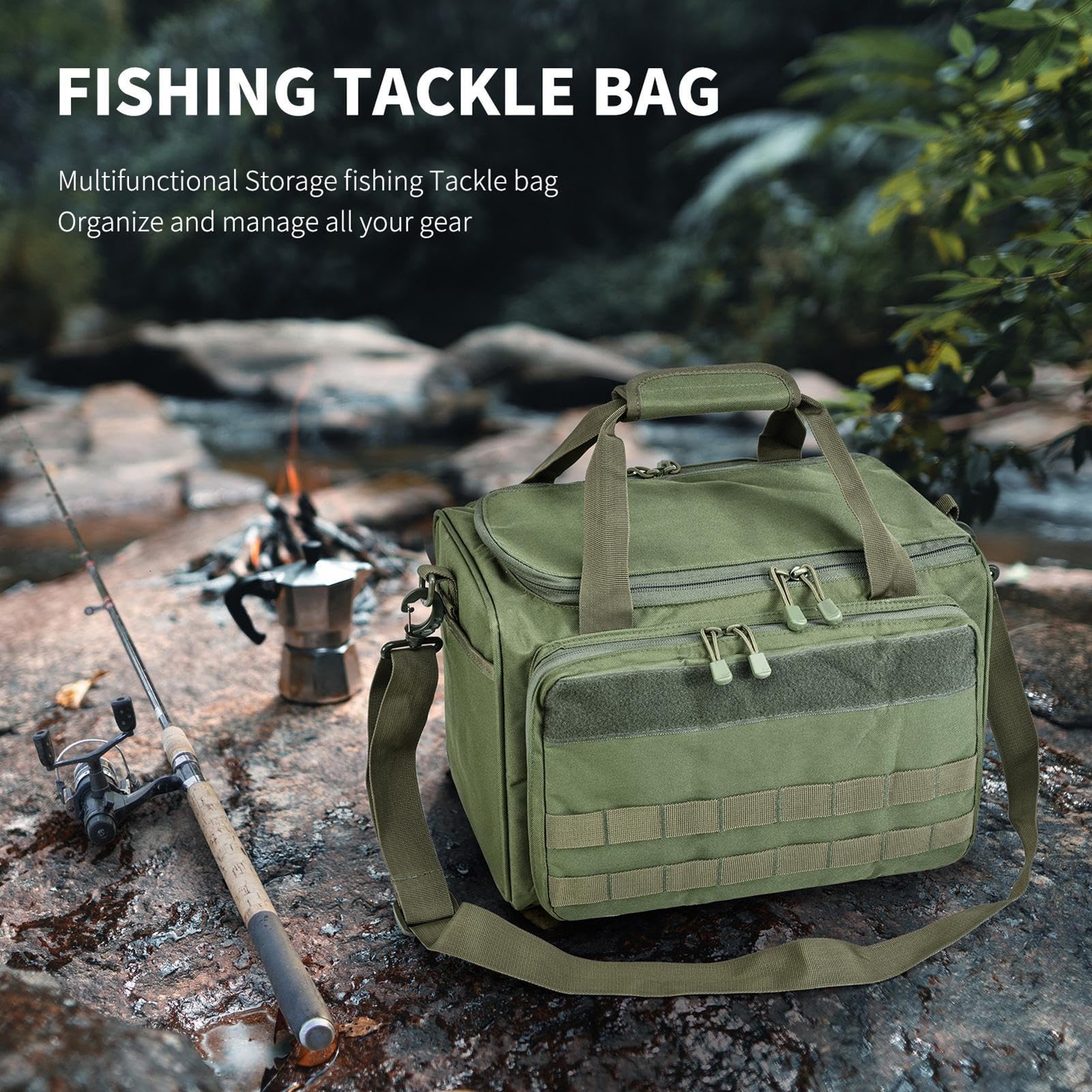Bolsa de Pesca, Bolsa de Almacenamiento Impermeable, con Correa