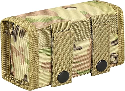 Miniatura 4 de IronSeals Tactical Outdoor 10 Round Shotgun Shell munición pistola bala Buttstock Recarga titular Molle bolsa para calibre 12 o 20