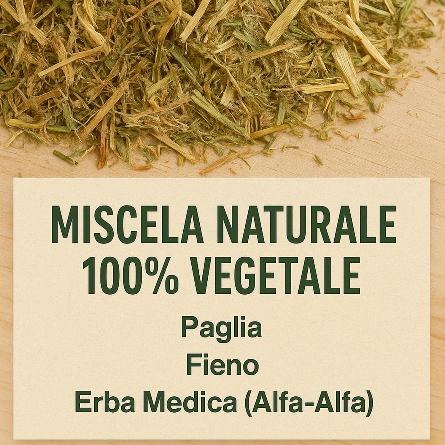 Naturalna ściółka 20 kg | słoma z pszenicy durum, siano łąkowe (koniczyna) lucerna alfa-alfa | nawóz organiczny i biodegradowalna ściółka do warzywnika, ogrodu i rabat