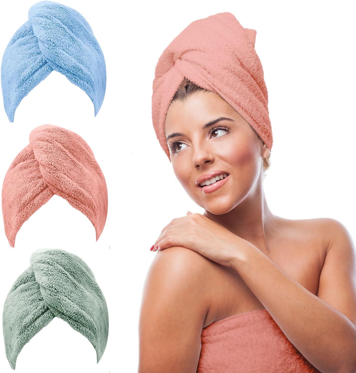 Microfiber Hair Towel Wrap Hair Towels for Women Anti