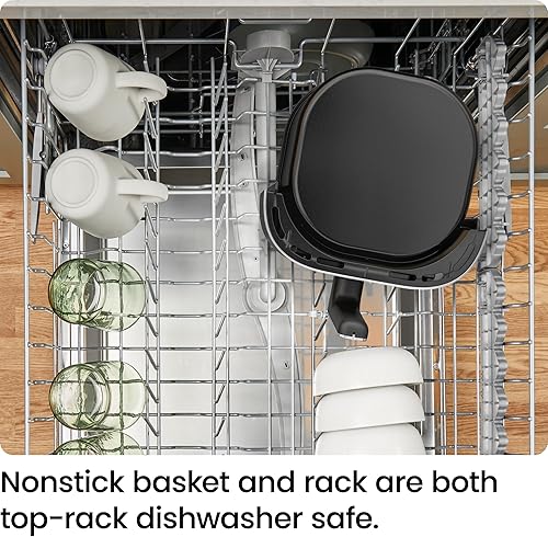 Miniatura 7 de Chefman Freidora de aire  Freidora de aire compacta de 4 cuartos de galón para comidas rápidas y fáciles, cuenta con tecnología Hi-Fry para una