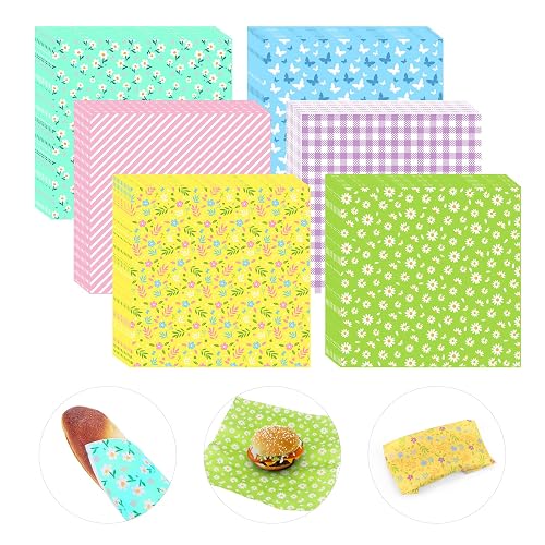 Piklodo 240Pcs Wax Paper Dry Waxed Deli Paper Sheets
