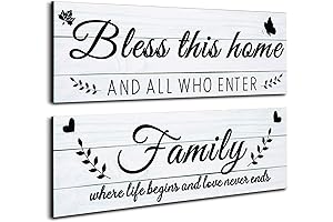 Jetec Cuadros para Comedor: Decoración Rústica de Bienvenidos para el Hogar