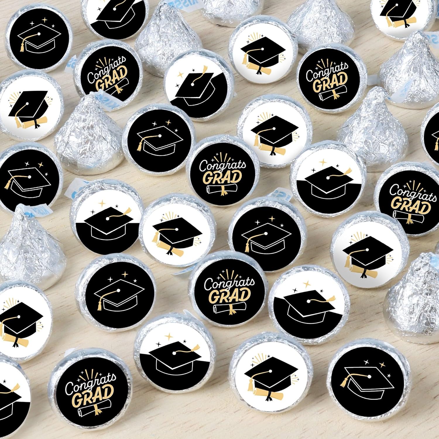 Big Dot of Happiness Goodbye High School, Hello College - Graduation Party Small Round Candy Stickers - Party Favor Labels - 324 Count