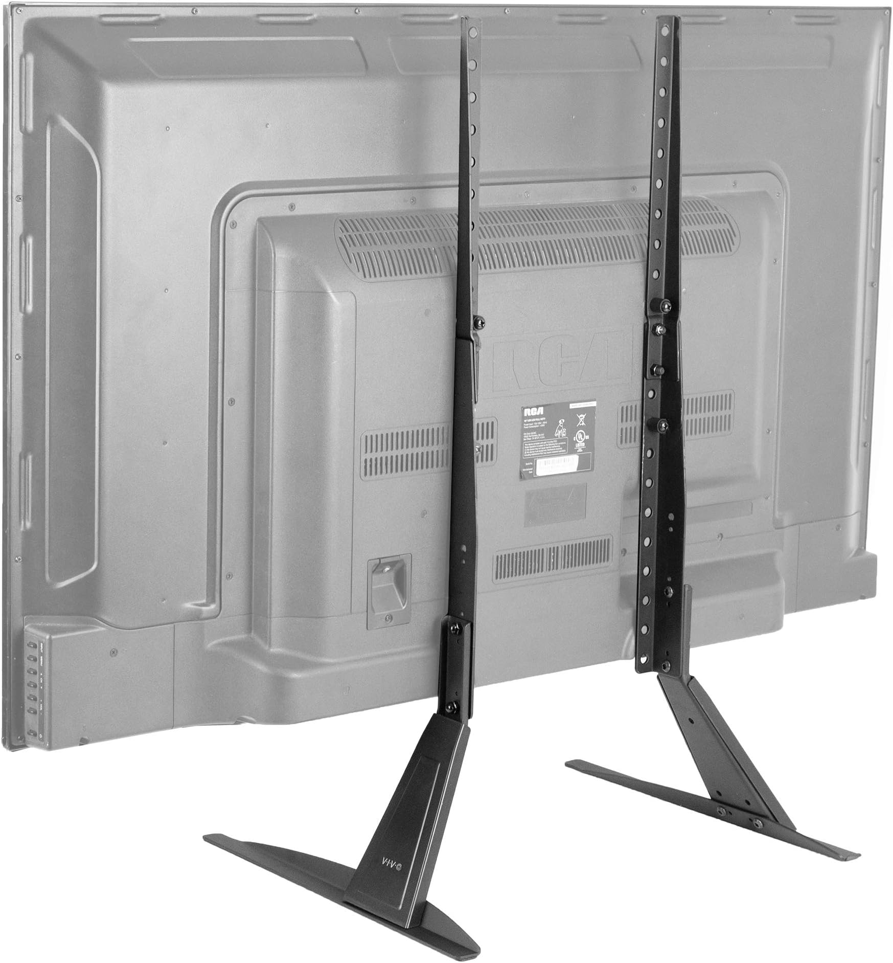 VIVO Universal LCD Flat Screen TV Table Top Stand/Base Mount fits 27" to 55" T.V. (STAND-TV00T)