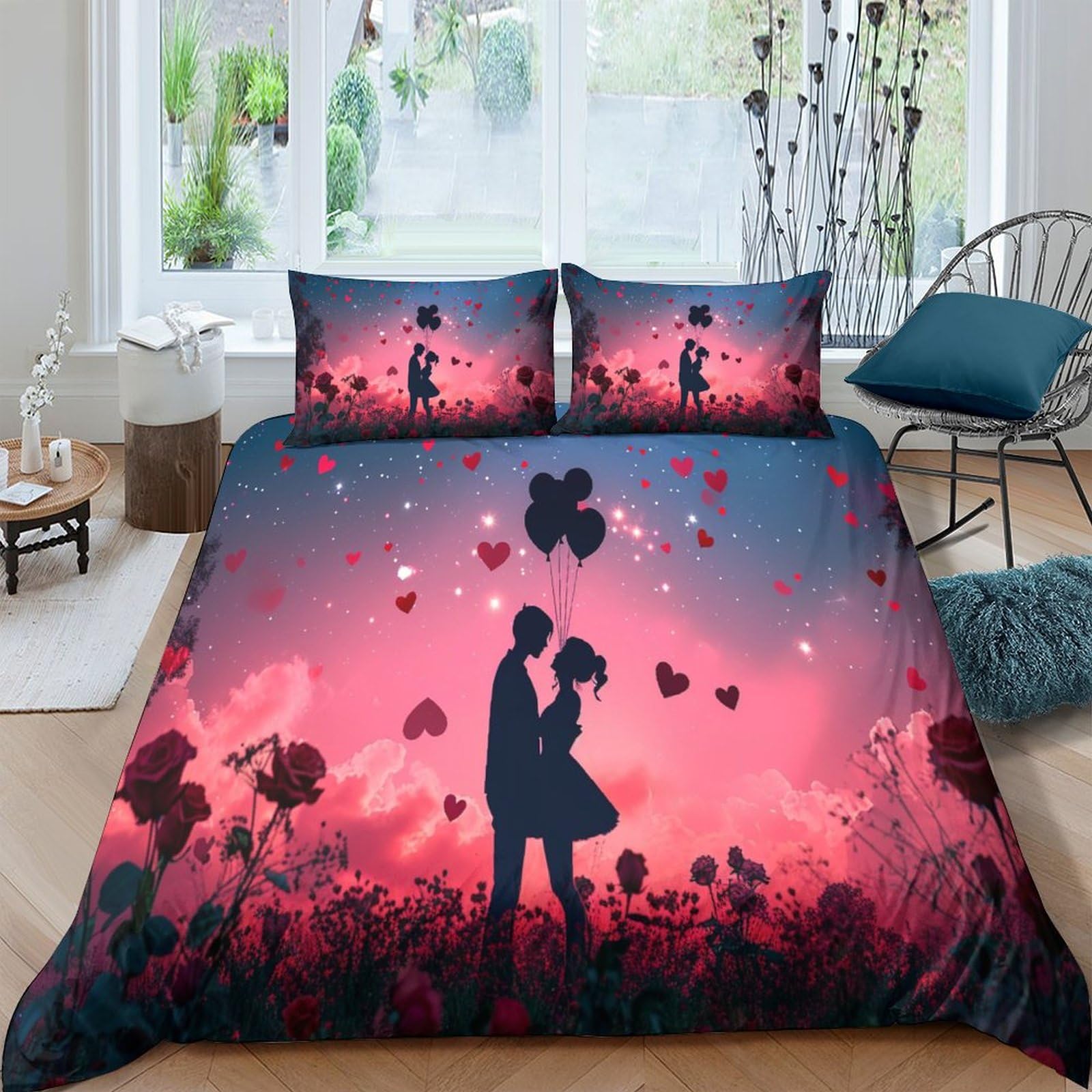 Parure de lit 3D housse de couette microfibre dessin animé 200x200