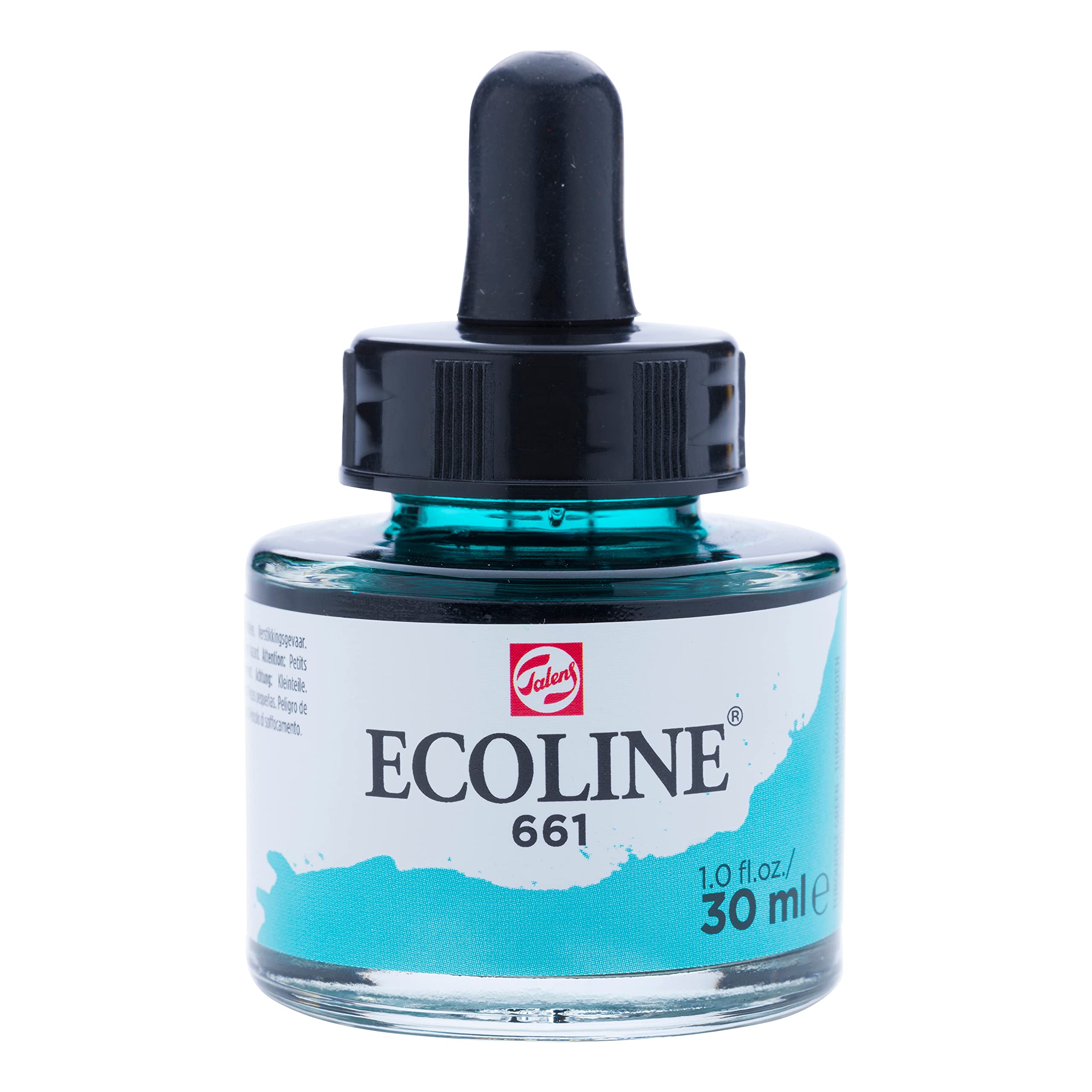 Ecoline Liquid Watercolour Bottle 30 ml Turquoise green 661 (11256611) — image 1
