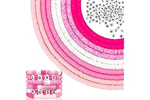 DEHVIHS Clay Beads for Bracelets Making Preppy, 3704Pcs Friendship Bracelet Kit 10...