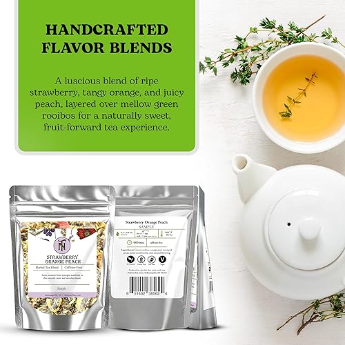 Vista 45 de Nelson's Tea Especias de vainilla y nueces, cortadas y tamizadas, té rooibos de hojas sueltas con bajo contenido de cafeína, arbusto de miel, yerba