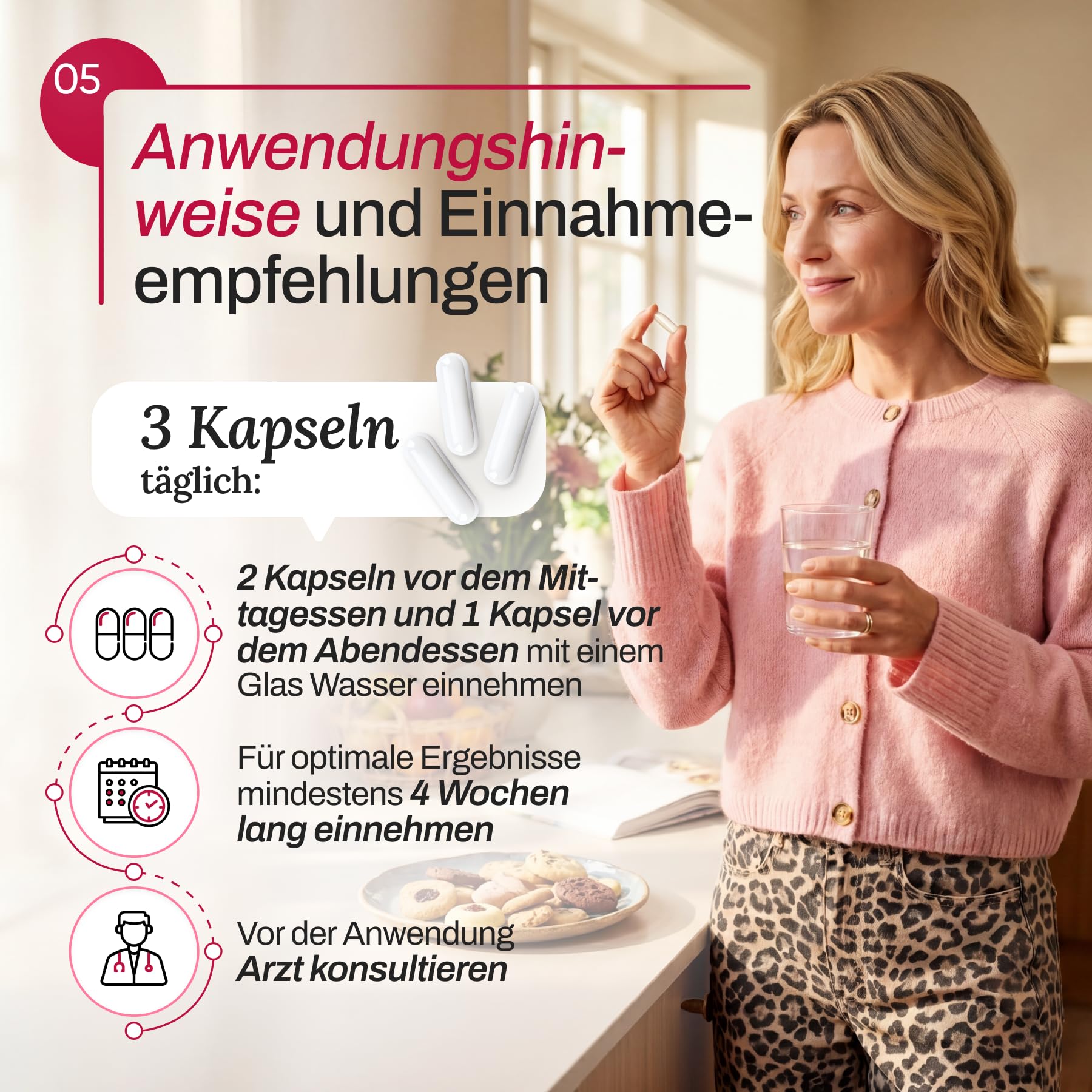 Kapseln CYSTINORM | Blasengesundheit | D-Mannose 720mg + Cranberry-Extrakt 300mg | Gesundheit der Harnwege | mit Erdbeerbaum-Extrakt Bioflavonoid-Komplex | Nahrungsergänzungsmittel