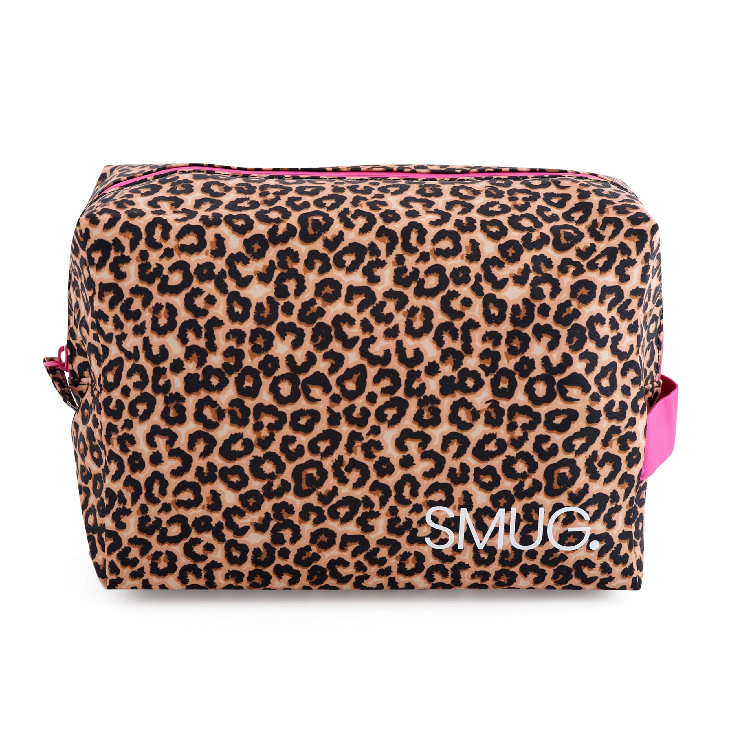SMUG Wash Bag | Waterproof Travel Toiletry Bags for Travelling, Gym, Shower, Shaving, Toiletries, Cosmetics & Makeup Bag | Large Washbag for Men & Women | Stylish, Spacious & Easy to Clean | Leopard — view 2