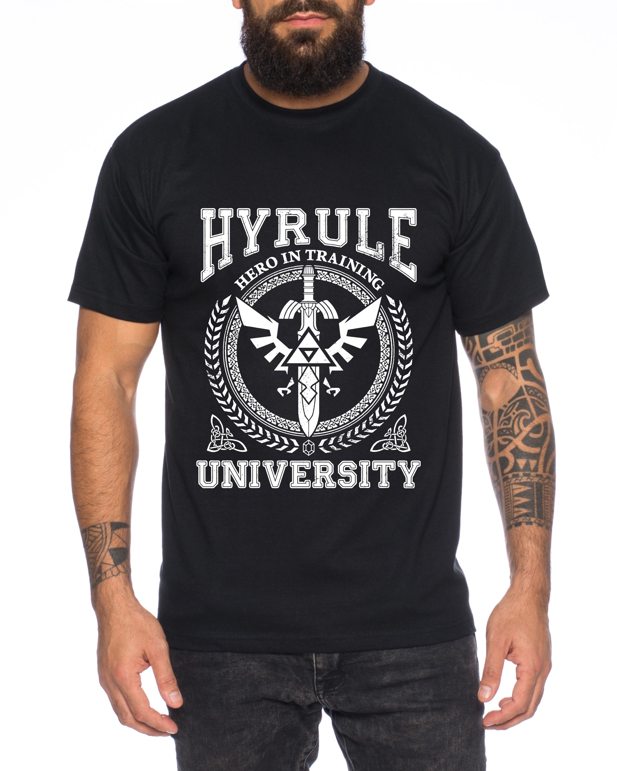 University of Hyrule Men's T-Shirt Link Wappen Gamer SNES Ocarina