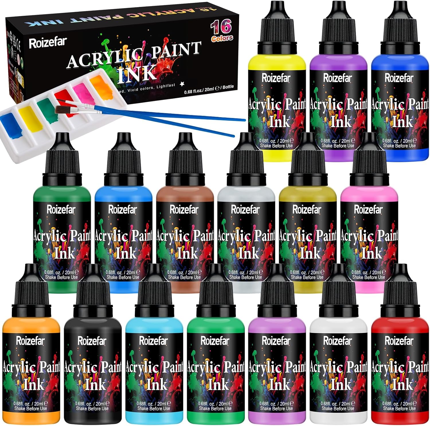 Roizefar Acrylic Paint Ink, Acrylic Drawing Ink Set