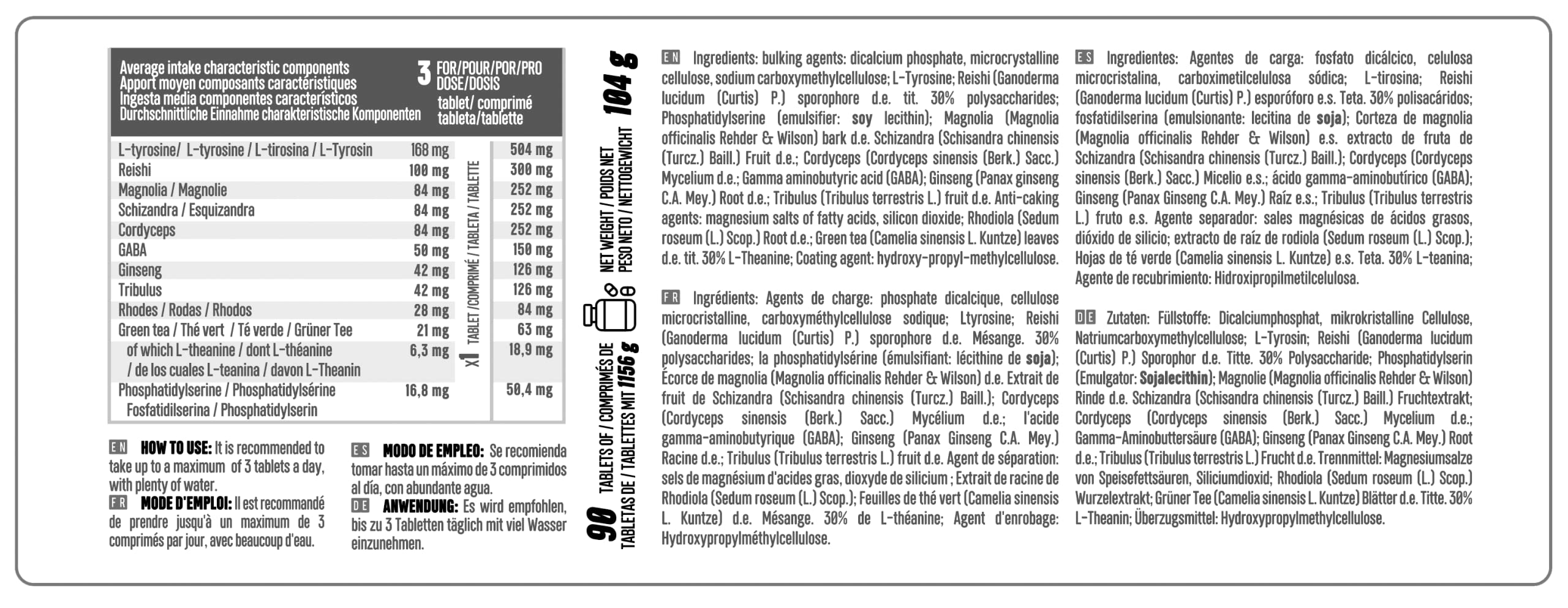 Life 120 - STRESS KILLER Integratore alimentare, con estratti vegetali in combinazione con sostanze fisiologiche, per rilassamento e calma 90 COMPRESSE