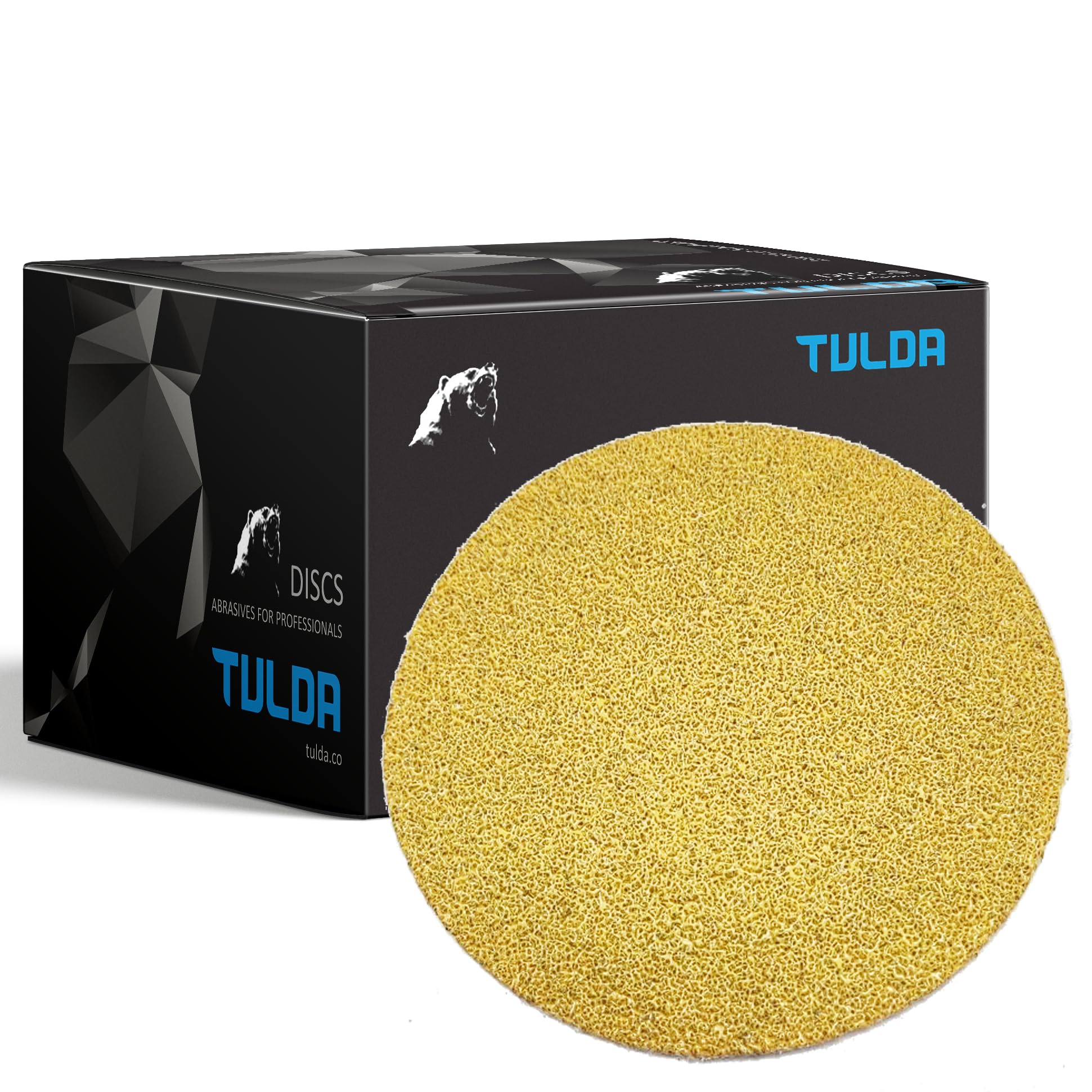 TULDA Sanding Discs P60 Orbital Sander Pads 3" 75mm - Hook & Loop Discs Paper Sanding Pads For Random Orbit Orbital Sander (Box of 50 PCS)
