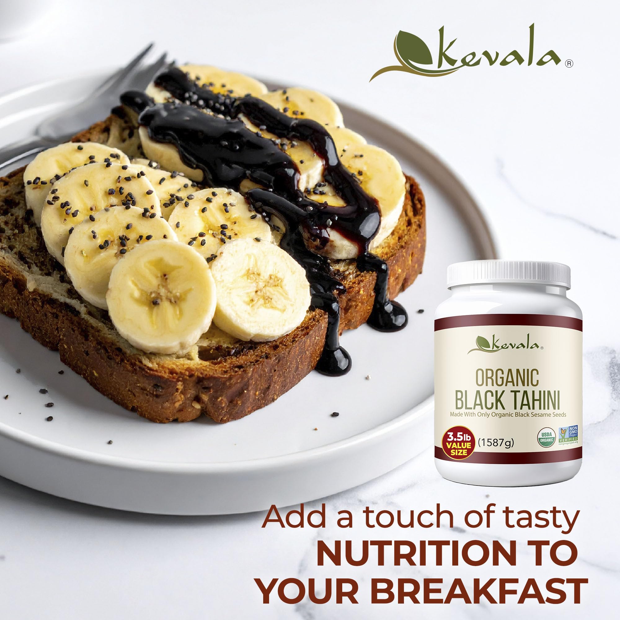 Amazon.com : Kevala Organic Black Tahini - Black Sesame Paste