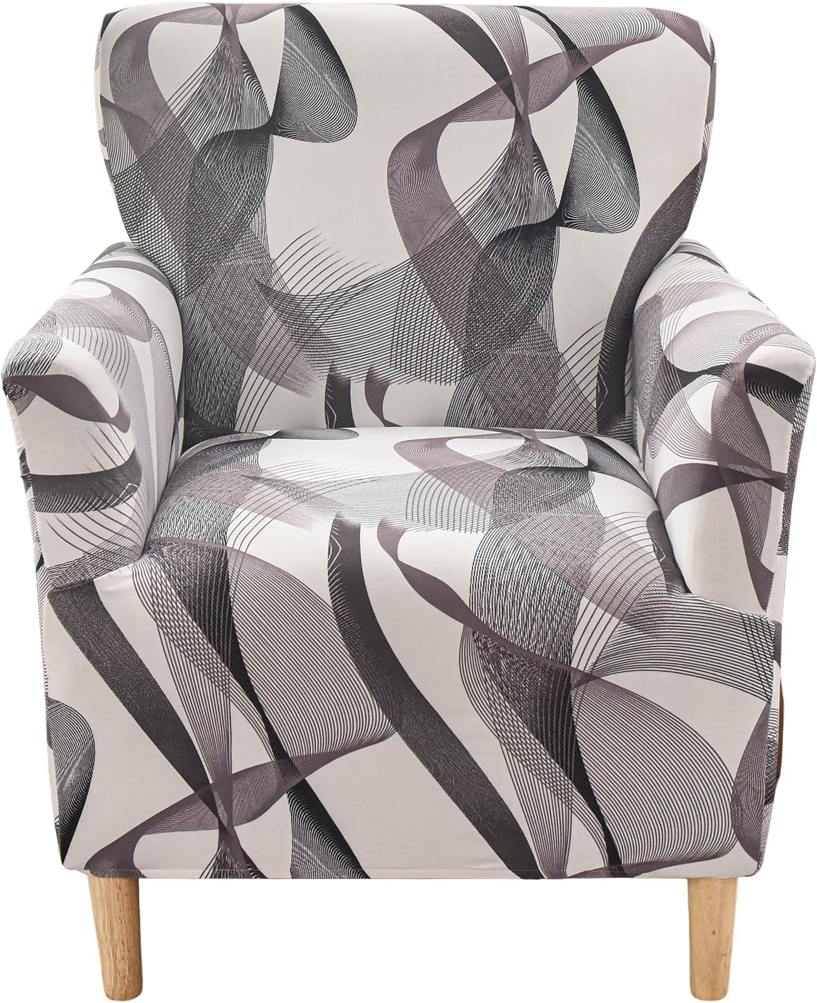 CRFATOP Stretch Modern Banquet Armchair Slipcover 1-Piece Accent Chair Covers with Arms Soft Chair Slipcovers for Living Room Armchair Furniture Protector Office Reception Reading Sofa,B63