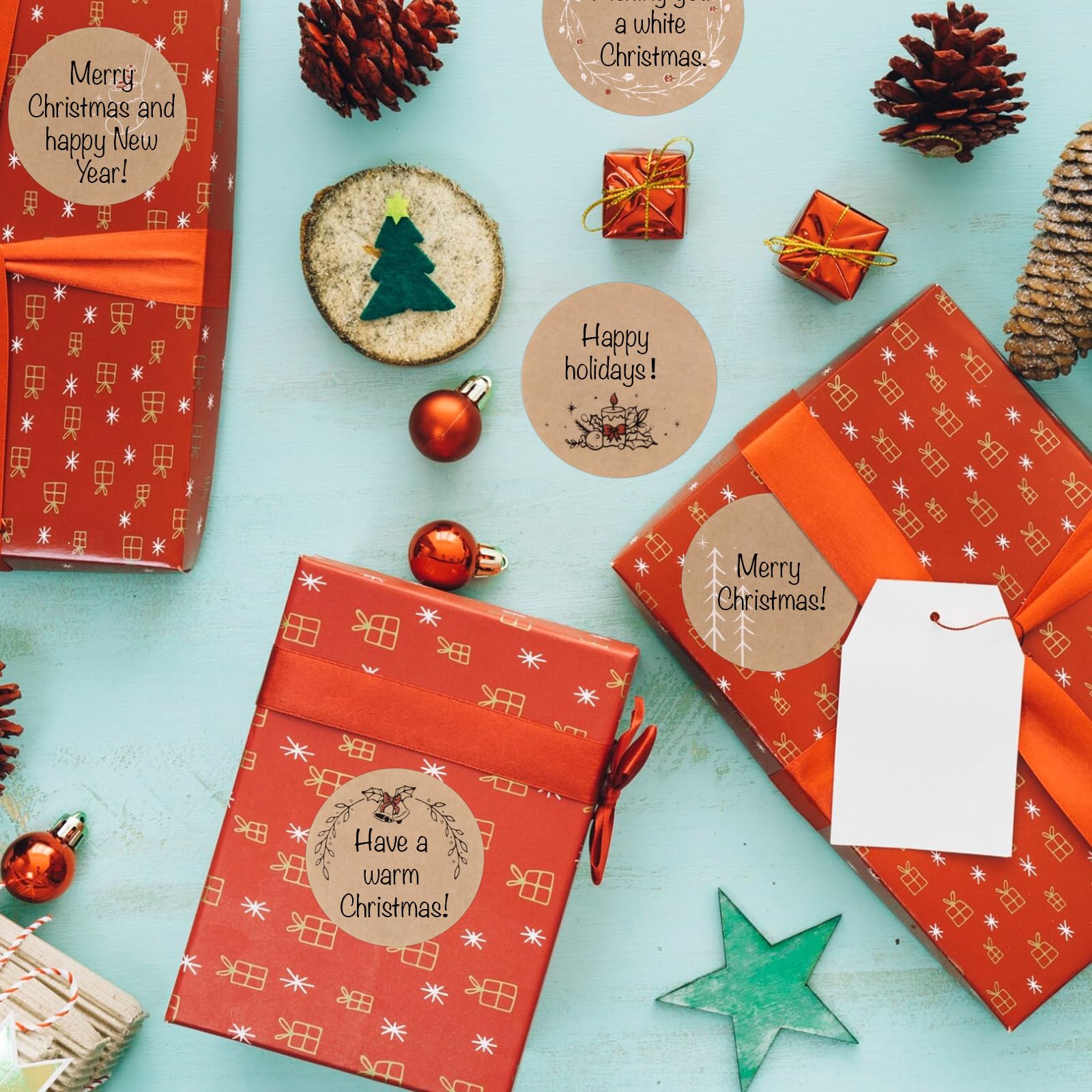 Etichette Per Indirizzi Personalizzate A Tema Spiaggia Natalizia - Foto 6