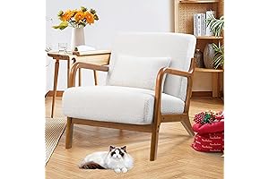 Mid Century Modern Sherpa Chair for Living Room