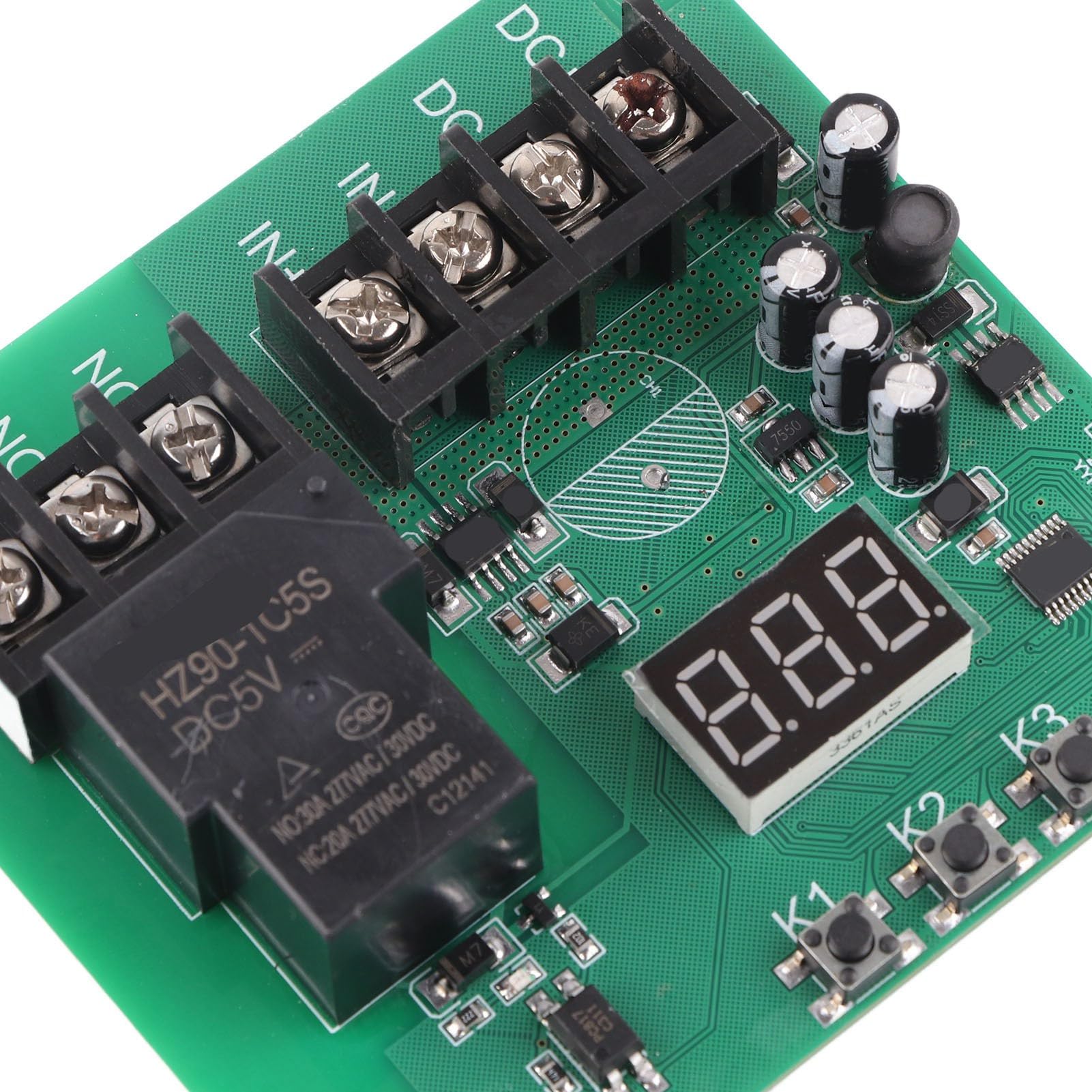 Module de Détection de Courant Continu 7-30V 0-30A, Module de Relais de Protection contre les Surintensités, Accessoire Multifonctionnel pour un Usage Domestique