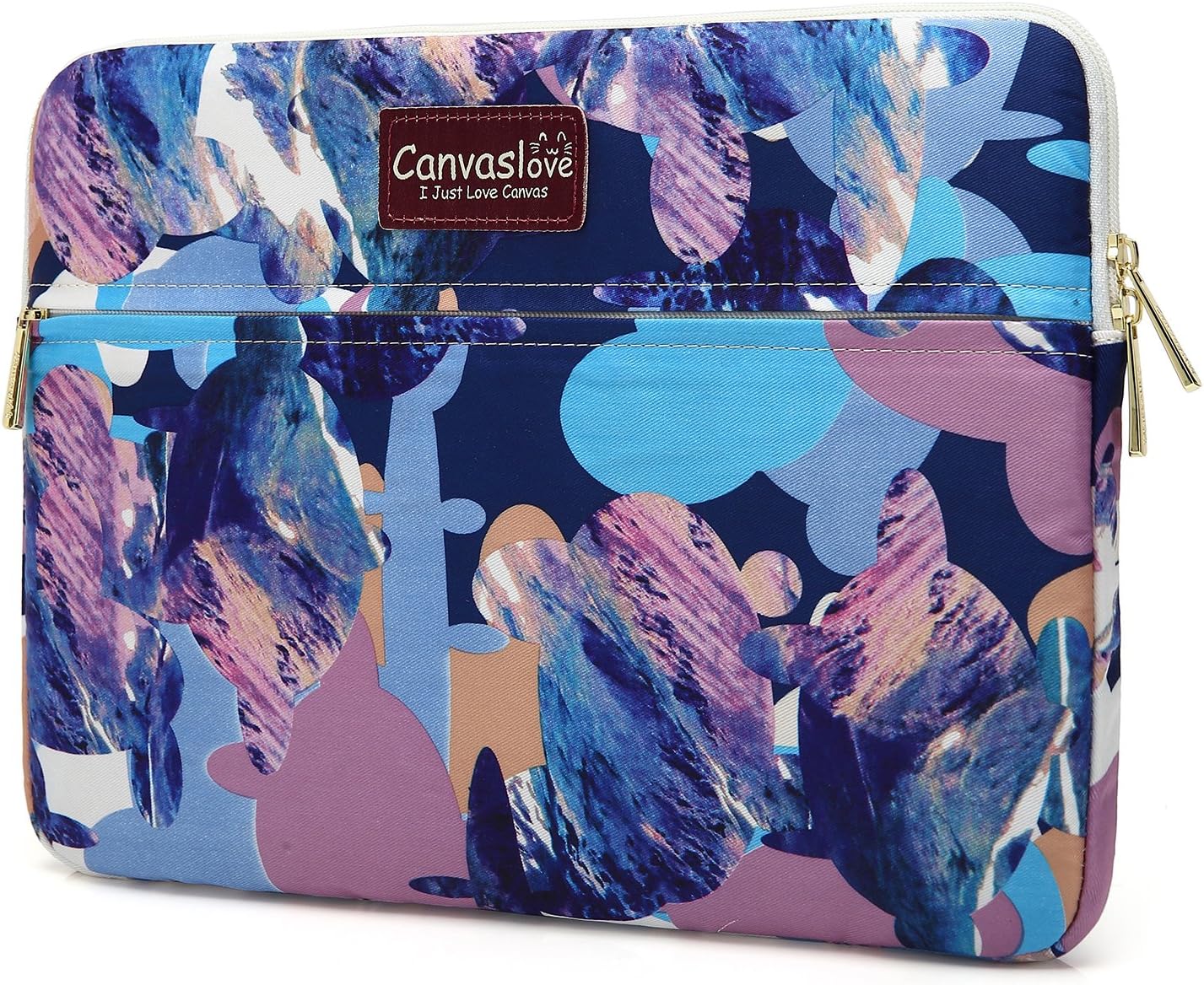 Canvaslove Abstract Pattern Laptop sleeve bag case with pocket for 14 ...