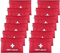 Vista 15 de AOUTACC Kit vacío de primeros auxilios de nailon, compacto, impermeable y ligero, bolsa de primeros auxilios con cremallera para emergencias
