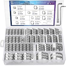 Housolution 250 PCS Pipe Clamps from 1/4" to 2.5" 6-63mm, Hose Clamps Stainless Steel with Hose Clamp Tool, For Fuel Line, Garden, Plumbing, Automotive, Radiator, Mechanical Applications