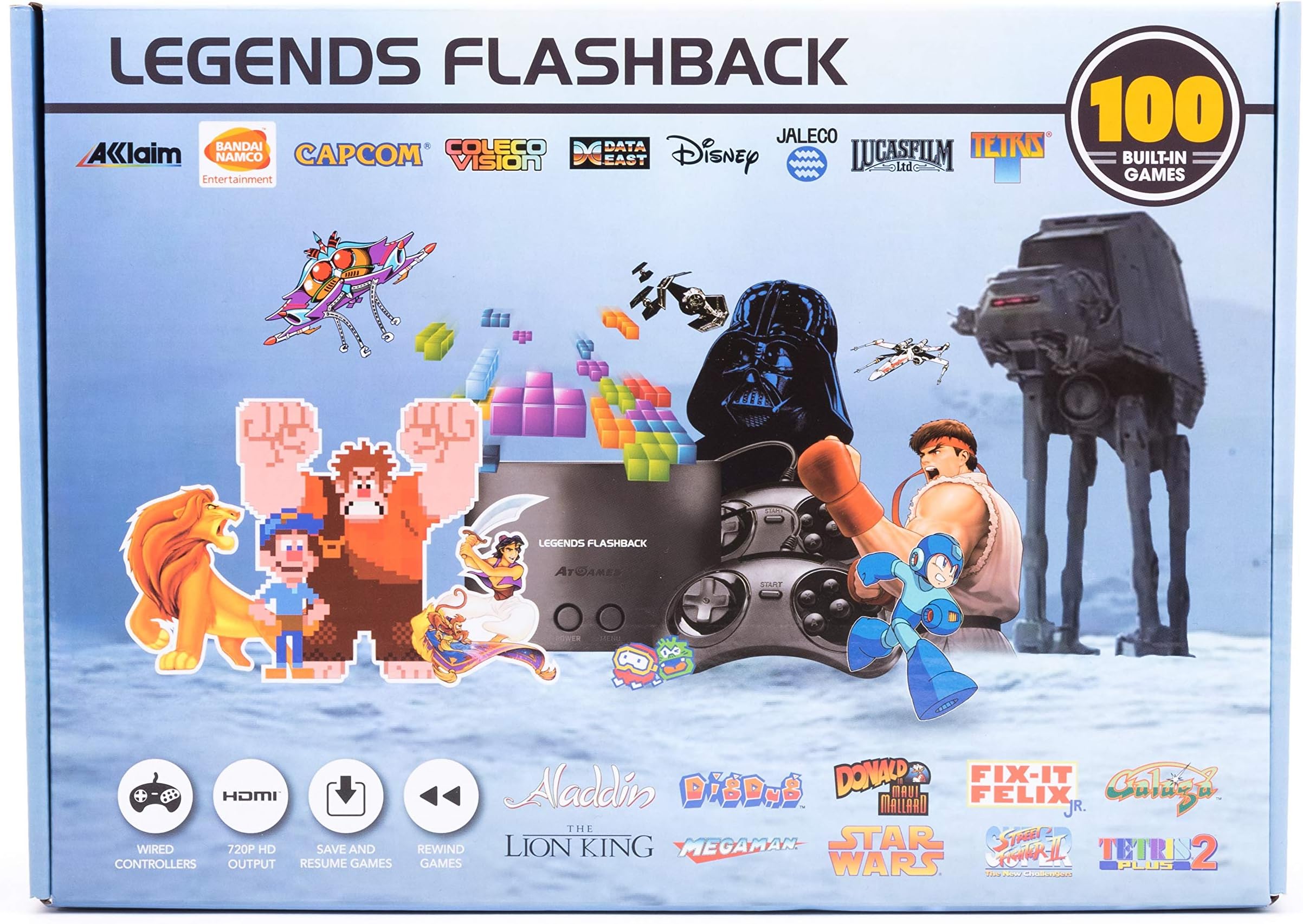AtGames Legends Flashback. HDMI Game Console with 100 Games Built-in